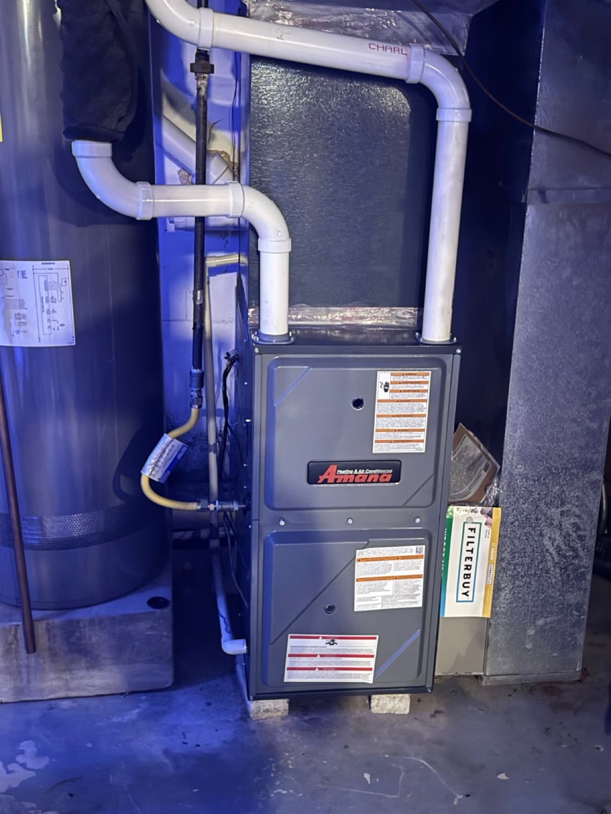 Amana furnace installation
