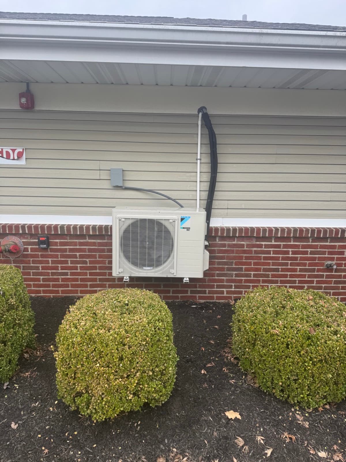 Daikin ductless mini-split installation